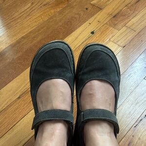 Birkenstock Blue Suede Mary Jane’s